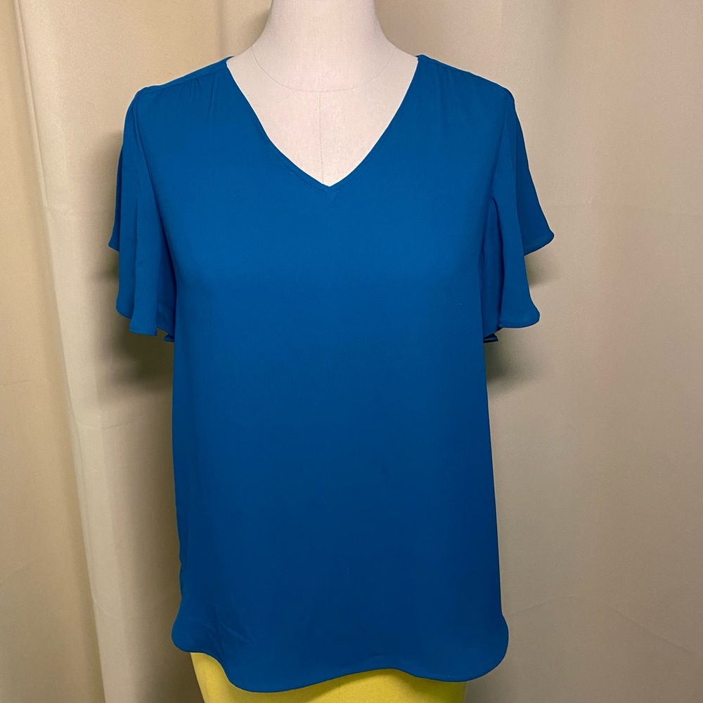 NWT Loft Bell Short Sleeve Blouse